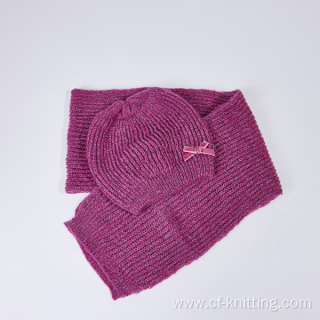 Customized knitted hat and scarf set for women